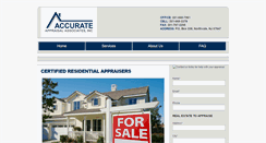 Desktop Screenshot of accurateappraisalassociates.com