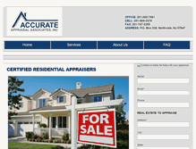 Tablet Screenshot of accurateappraisalassociates.com